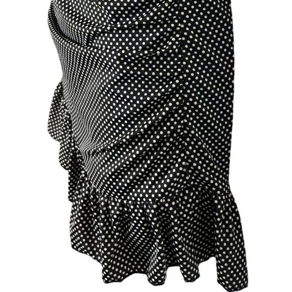 Fashion Bug Womens Black White Polka Dot One Piece Bathing Suit Swim Suit 6 - Picture 9 of 13